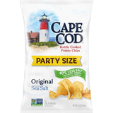 Cape Cod Potato Chips Sea Salt & Vinegar Kettle Chips – 14 oz Shareable Snack for Hiking and Backyard Cookouts