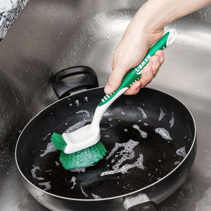 Libman Heavy Duty Scrub Brush Kit for Tub, Tile & Grout – Stylish Storage-Friendly Brushes for Designer Kitchens and Showers