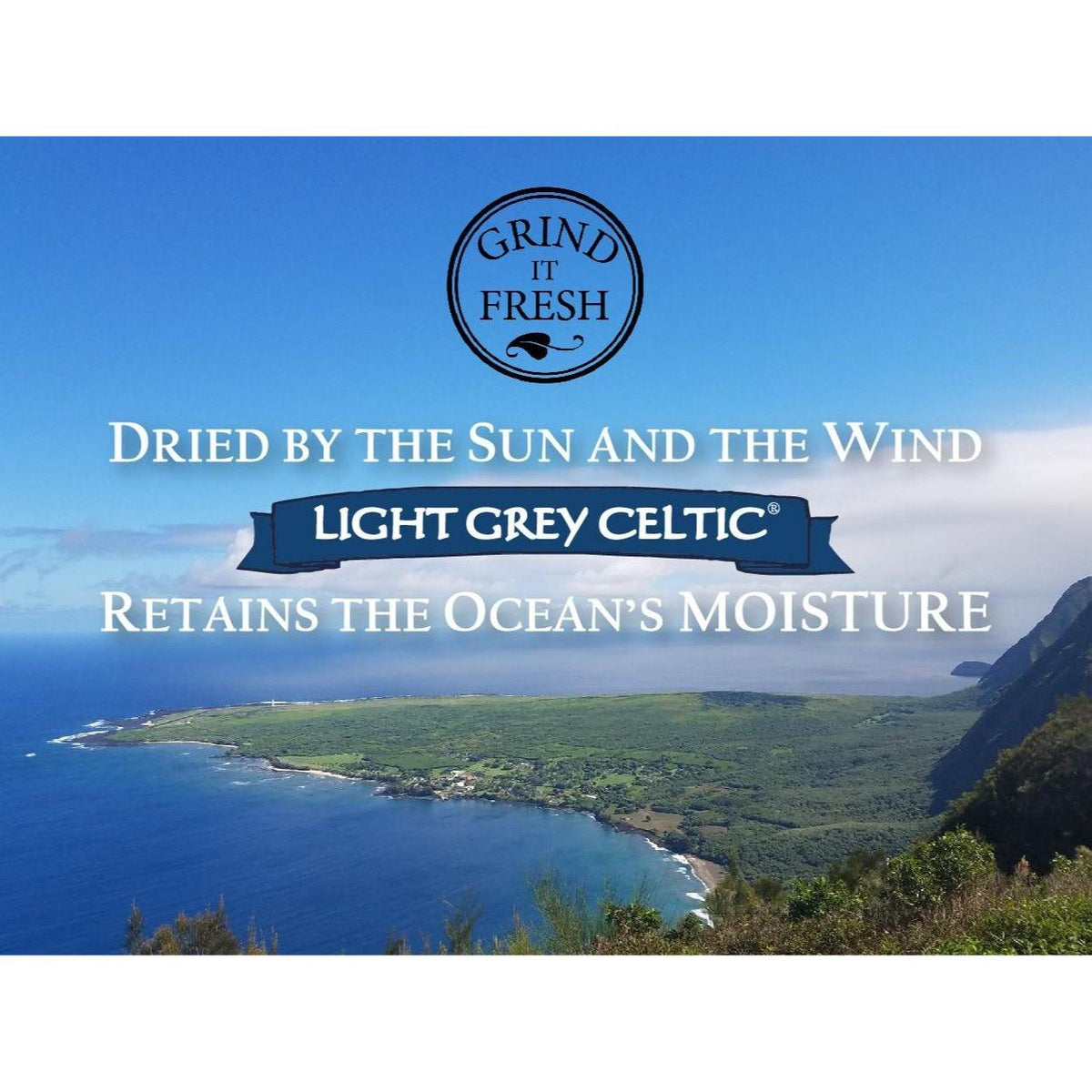 Light Grey Celtic Sea Salt Shaker – Trace-Mineral Seasoning for Mindful Mealtime Rituals