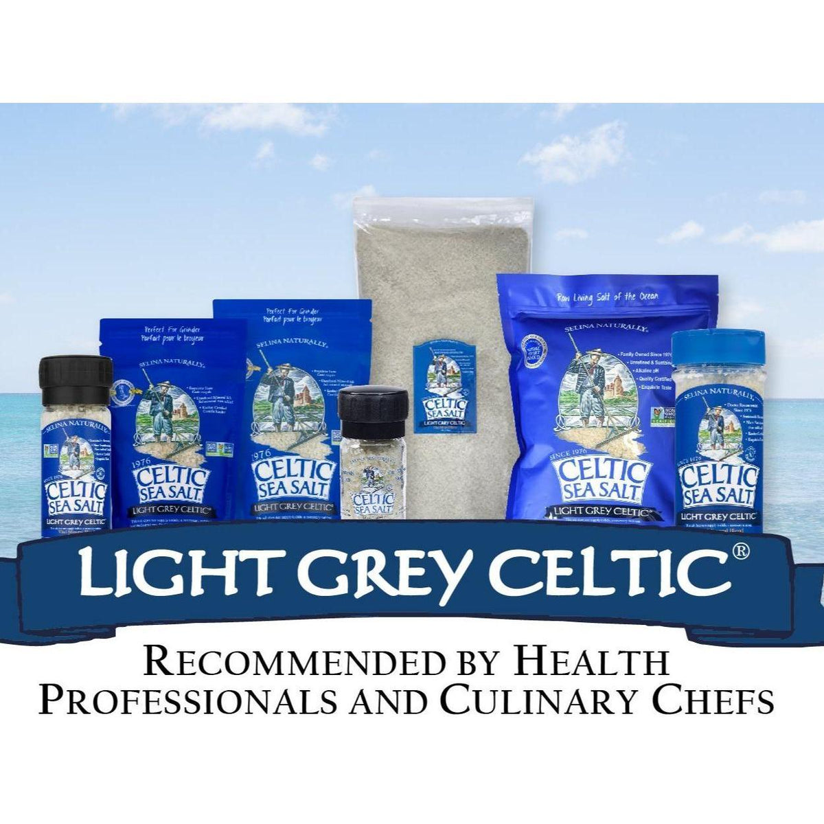 Light Grey Celtic Sea Salt Shaker – Trace-Mineral Seasoning for Mindful Mealtime Rituals
