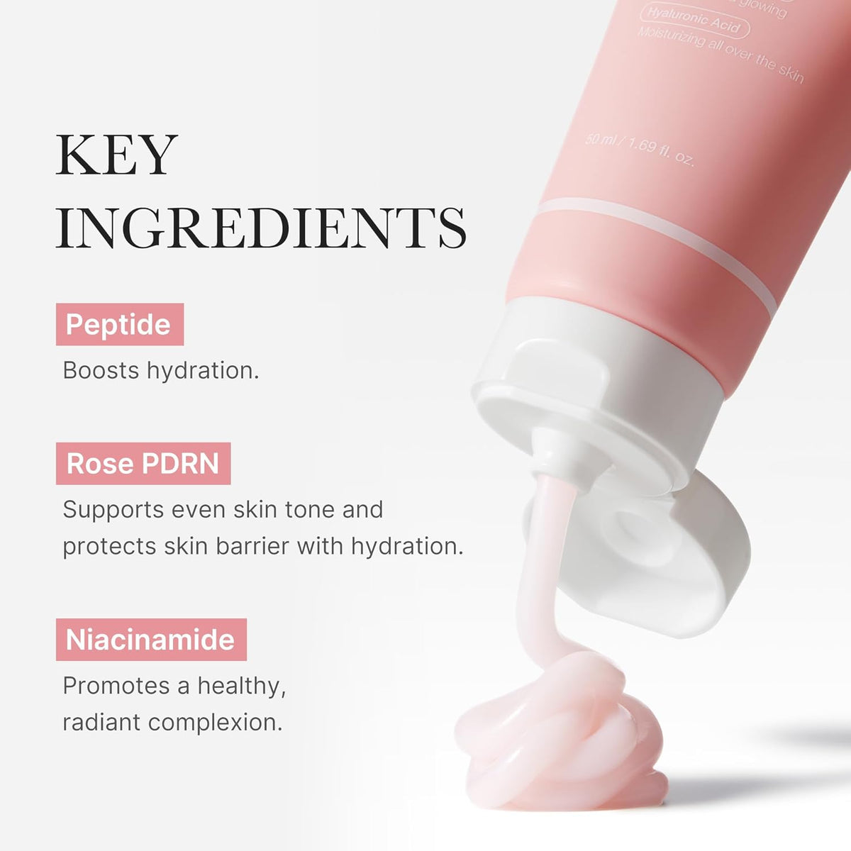 lightweight, non-sticky, fast-absorbing texture designed for layering