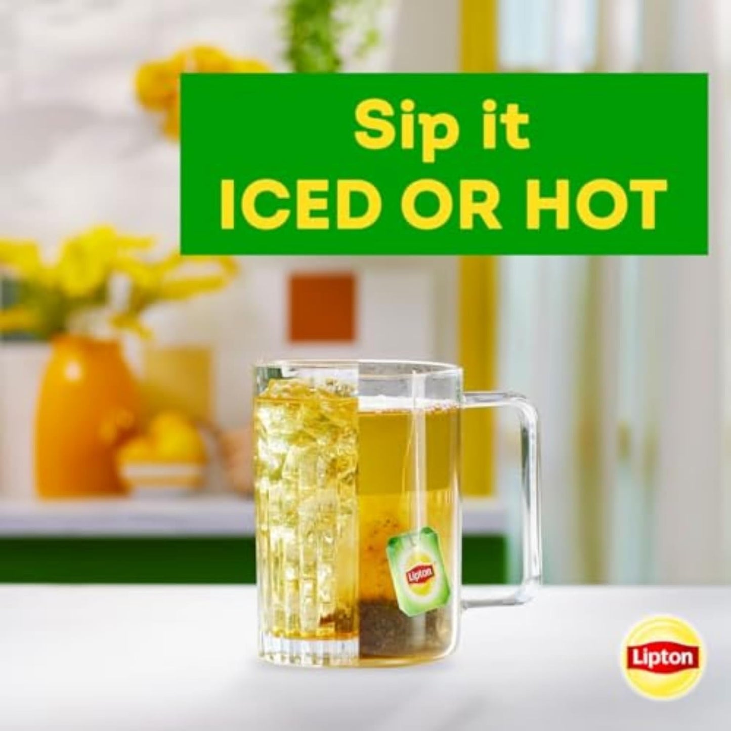 Lipton Decaf Green Tea Bags for Summer Backyard Gatherings, Year-Round Hot or Iced Preparation