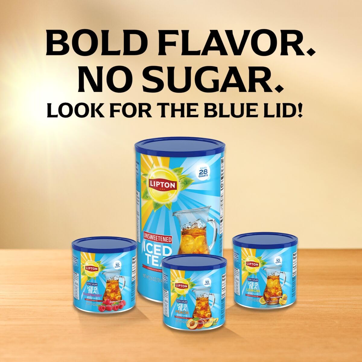 Lipton Peach Iced Tea Canister – 10-Quart Office Supply for Shared Fridges and Team Meetings