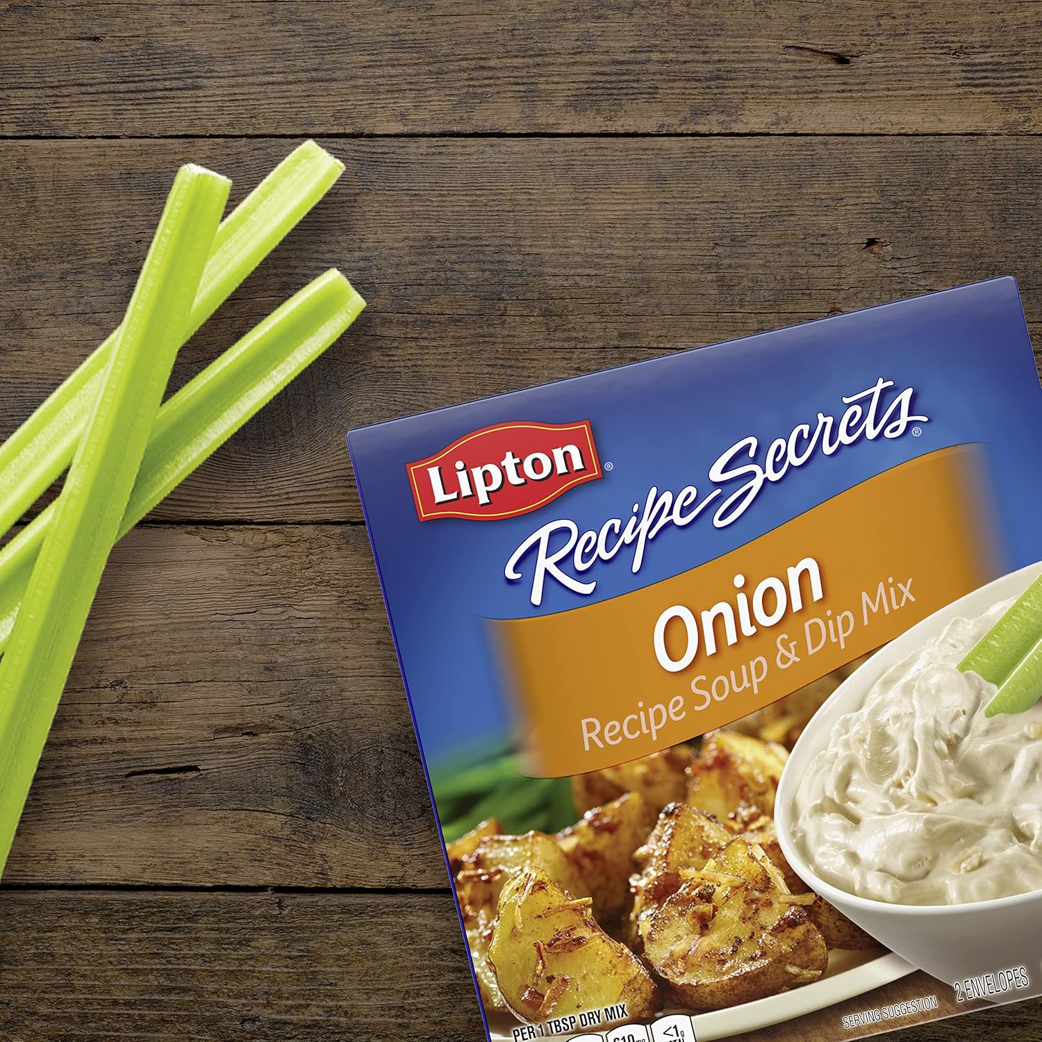 Lipton Recipe Secrets Onion Soup and Dip Mix – Convenient Stocking Stuffer for Busy Moms and Home Chefs