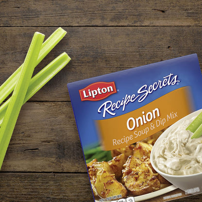 Lipton Recipe Secrets Onion Soup and Dip Mix – Convenient Stocking Stuffer for Busy Moms and Home Chefs