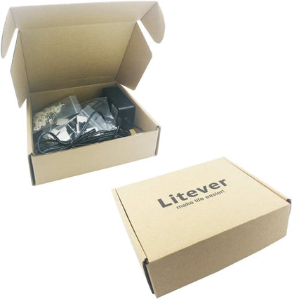 Litever Under Shelf LED Strip Set – Hidden Warm Lighting for Picture Ledges, Bar Shelves and Home Library Ambiance