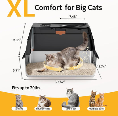 lockable dog-proof latch with front entry and top exit design