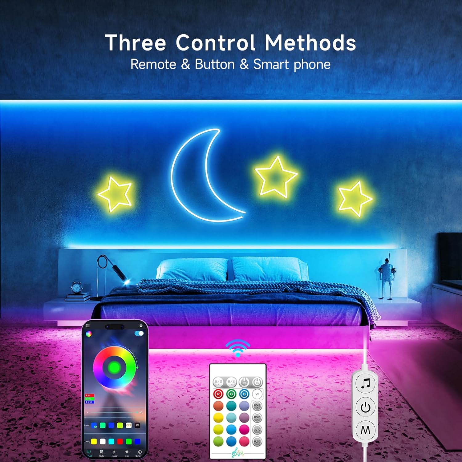 LotusLamp Content Creator LED Neon Strip for Studio Corner, RGB Rope Light with App & Remote for TikTok Filming Background