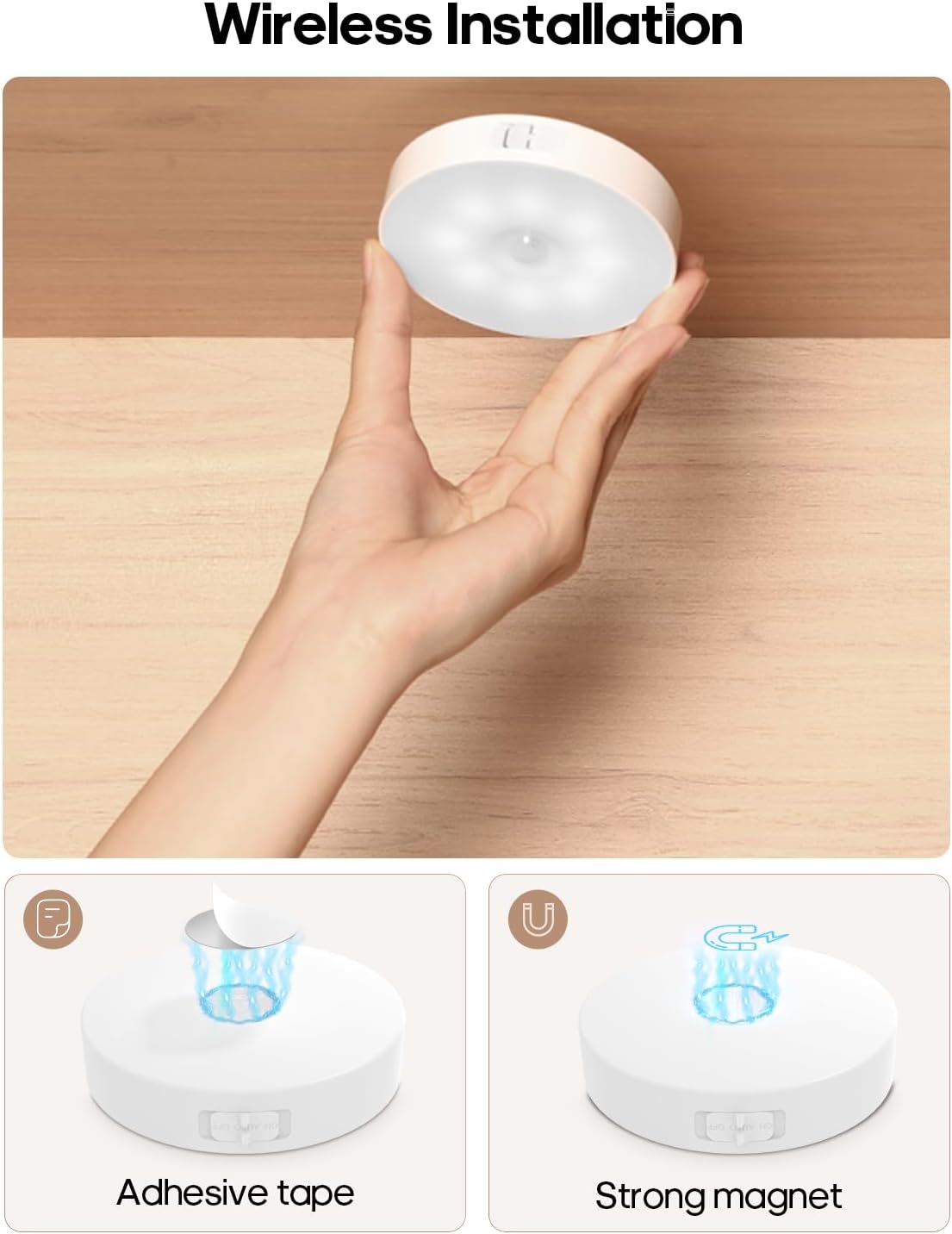 LumaGlow PIR Motion Activated Nightlight – Hands-Free Bedside Safety Light for Elderly Parents and Mobility-Conscious Sleepers