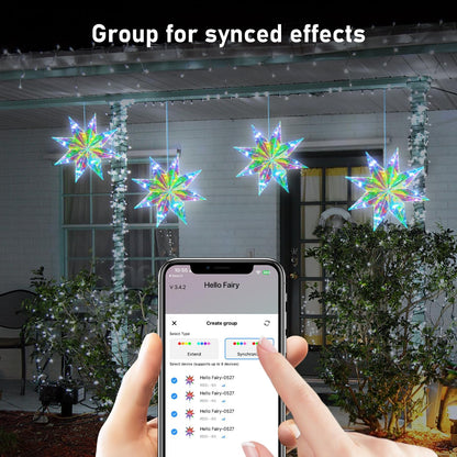 LumaGlow RGB Star Topper – Versatile Indoor Outdoor Christmas Light for Camping and Patio Tables