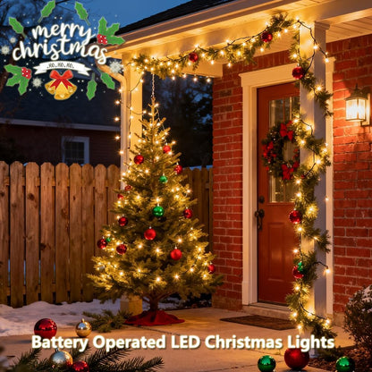 Lumicharm Battery Fairy Lights – Cozy Kids Room Ambient Glow, No Heat No Cord 50 Mini Bulb String