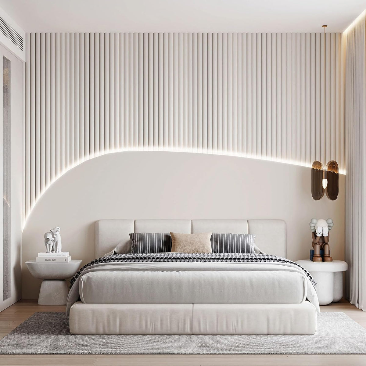 Lumichoice AuraGlow Strip Lights – Neutral Tone Closet and Hallway Illumination, Plug-in Dimmable Tape for Restrained Design