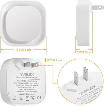 LumiDream College Dorm and Travel Gift Night Light, Compact Set of 2 for Kids Away from Home