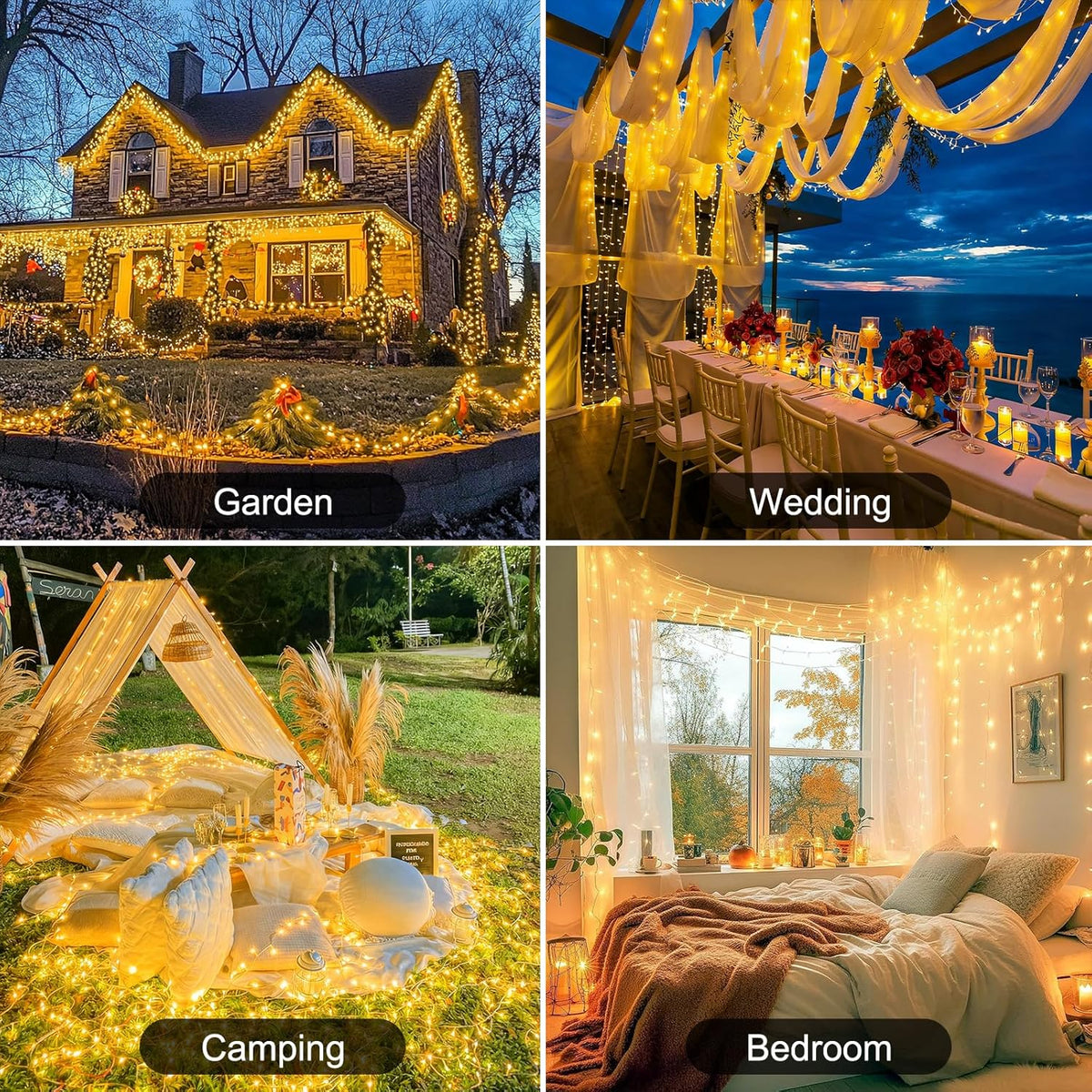 Lumify Dorm Room String Lights – Outlet Free LED Decor for Teens, College Students, and Study Nooks