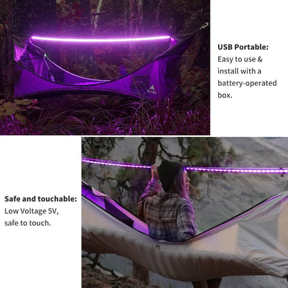 Lumify Home Pet & Child Safe Blacklight for Playroom, 385-400nm UV Strip with Strong Adhesive