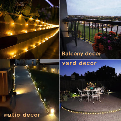 Lumify Solar Rope Light IP65 Waterproof 100LED Smokeless Fire Risk Free Light for Sleep Time and Indoor Use
