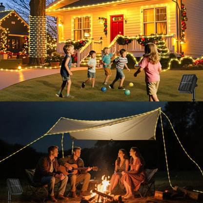 Lumify Solar Rope Light IP65 Waterproof 100LED Smokeless Fire Risk Free Light for Sleep Time and Indoor Use