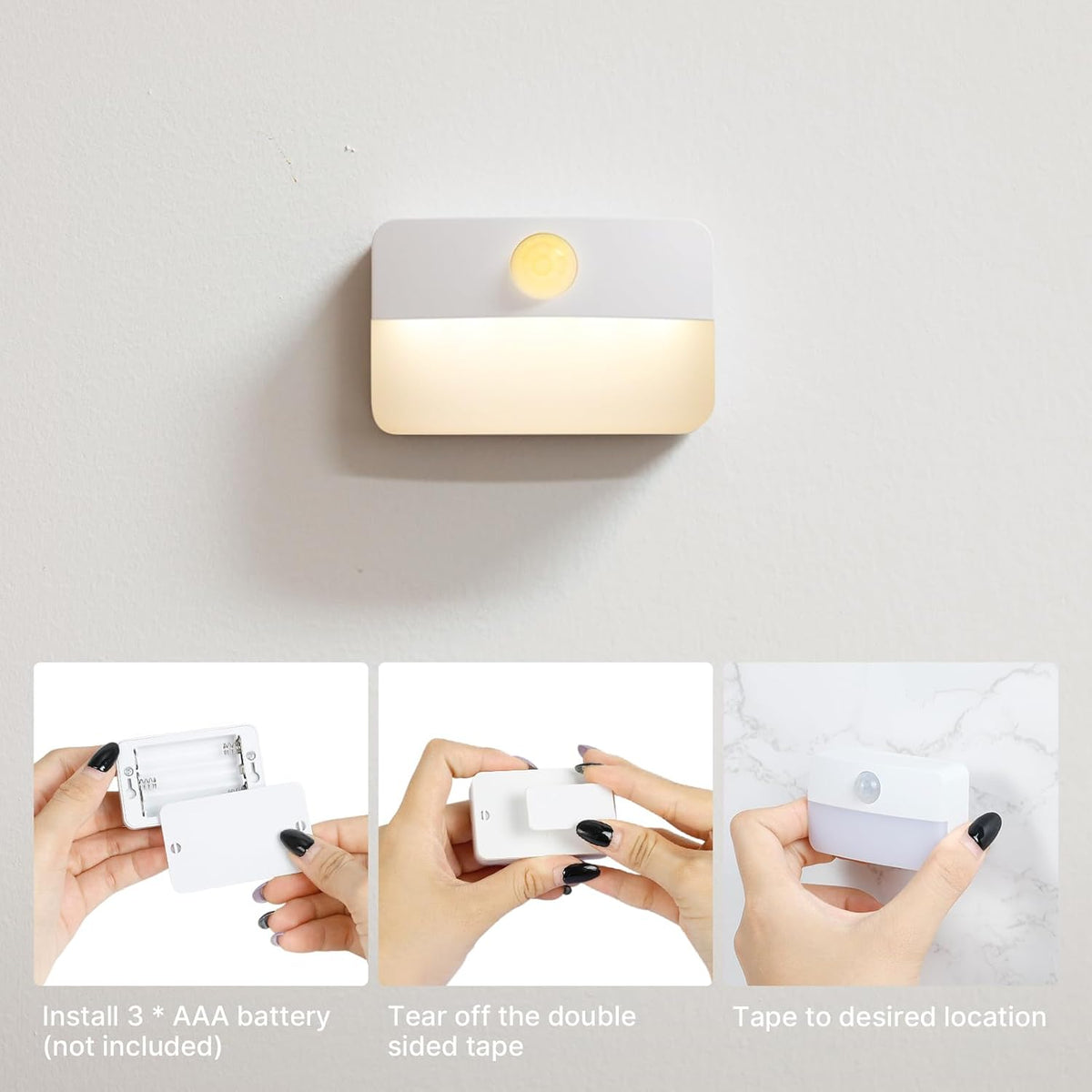 LumiGuard Safety Light Gift – Valentine's Day Present for Elderly Relatives, Wireless LED Hallway Lamp