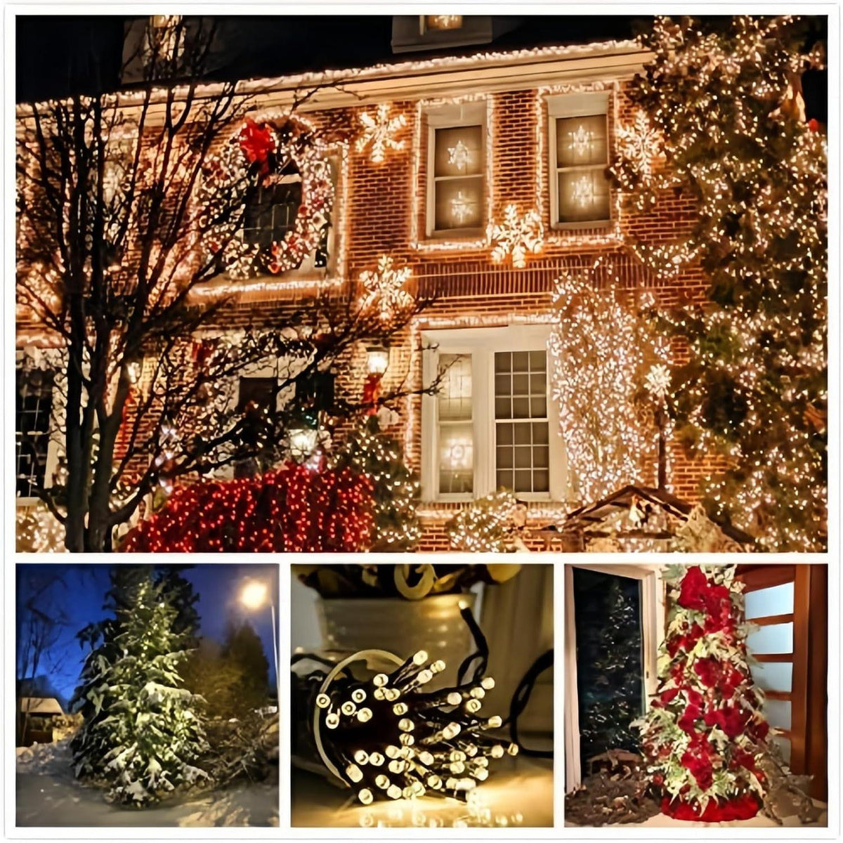 Lumimuse Solar Yard Lights Housewarming Present – 2 Pack 200 LED Patriotic and Multicolor Options for Gardeners, Retirees and Outdoor Hosts