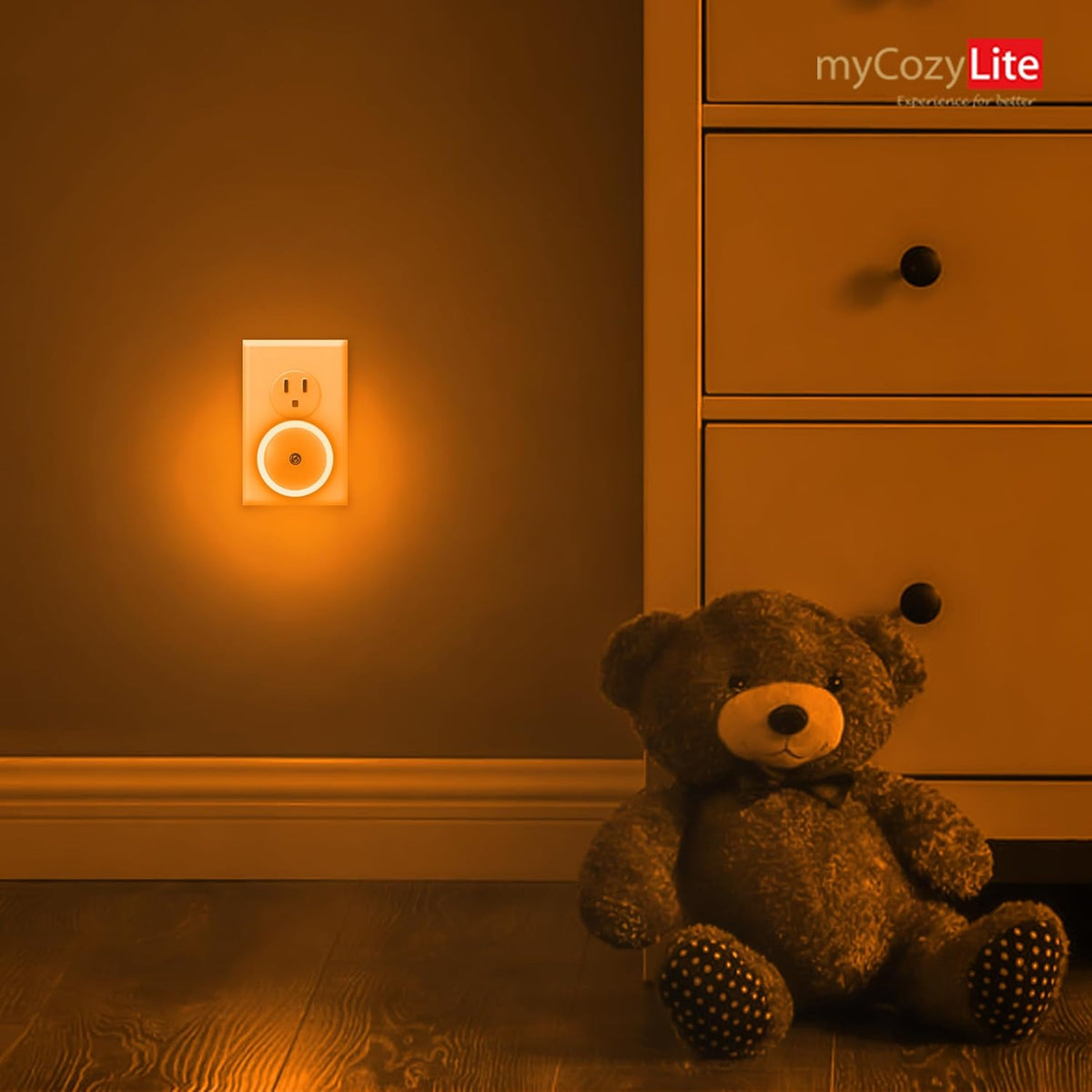 Lumina Studio Night Light – Understated Bedside and Stairway Accent, Neutral-Toned LED, 2 Pack
