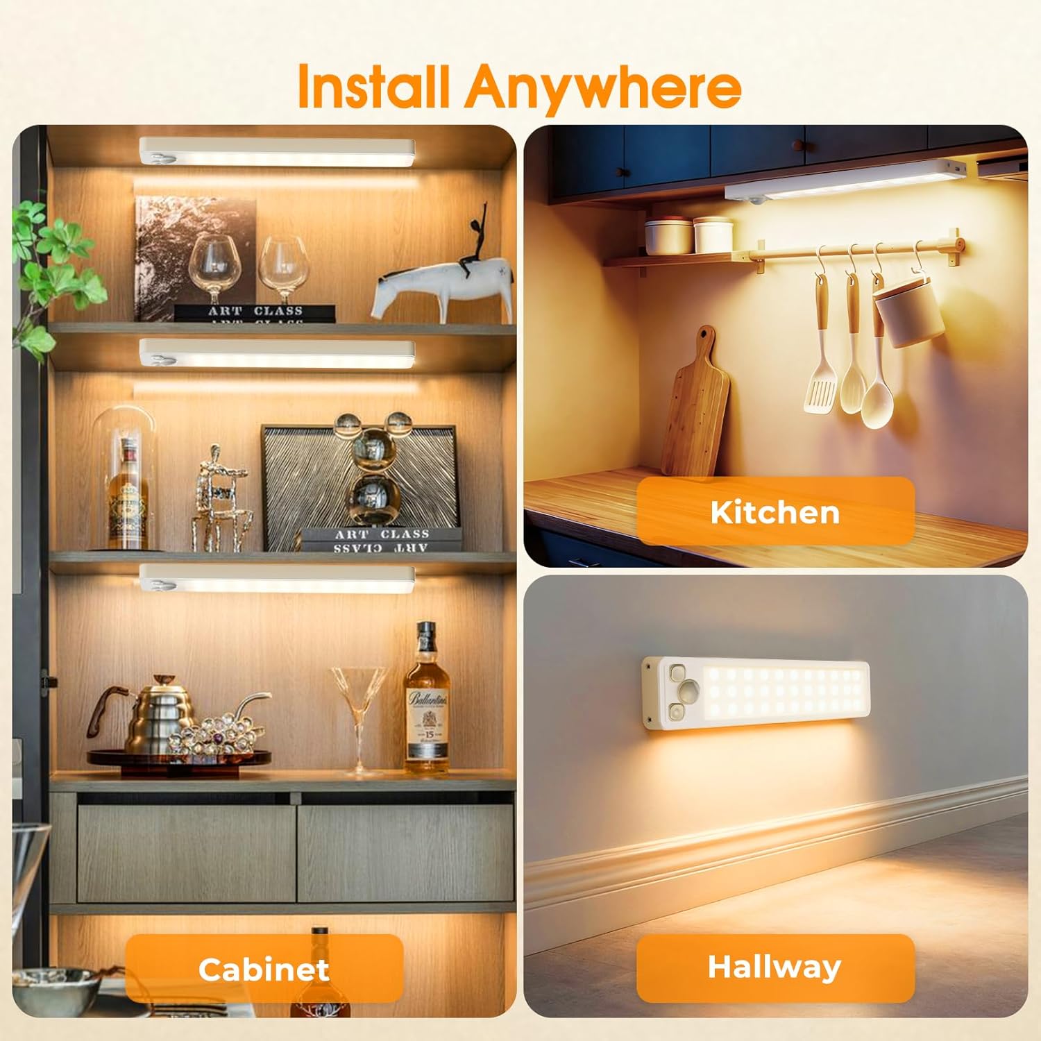 LuminBeam Wireless Task Light – Uncluttered Home Office and Desk Glow in Neutral Aluminum, No Outlet Required