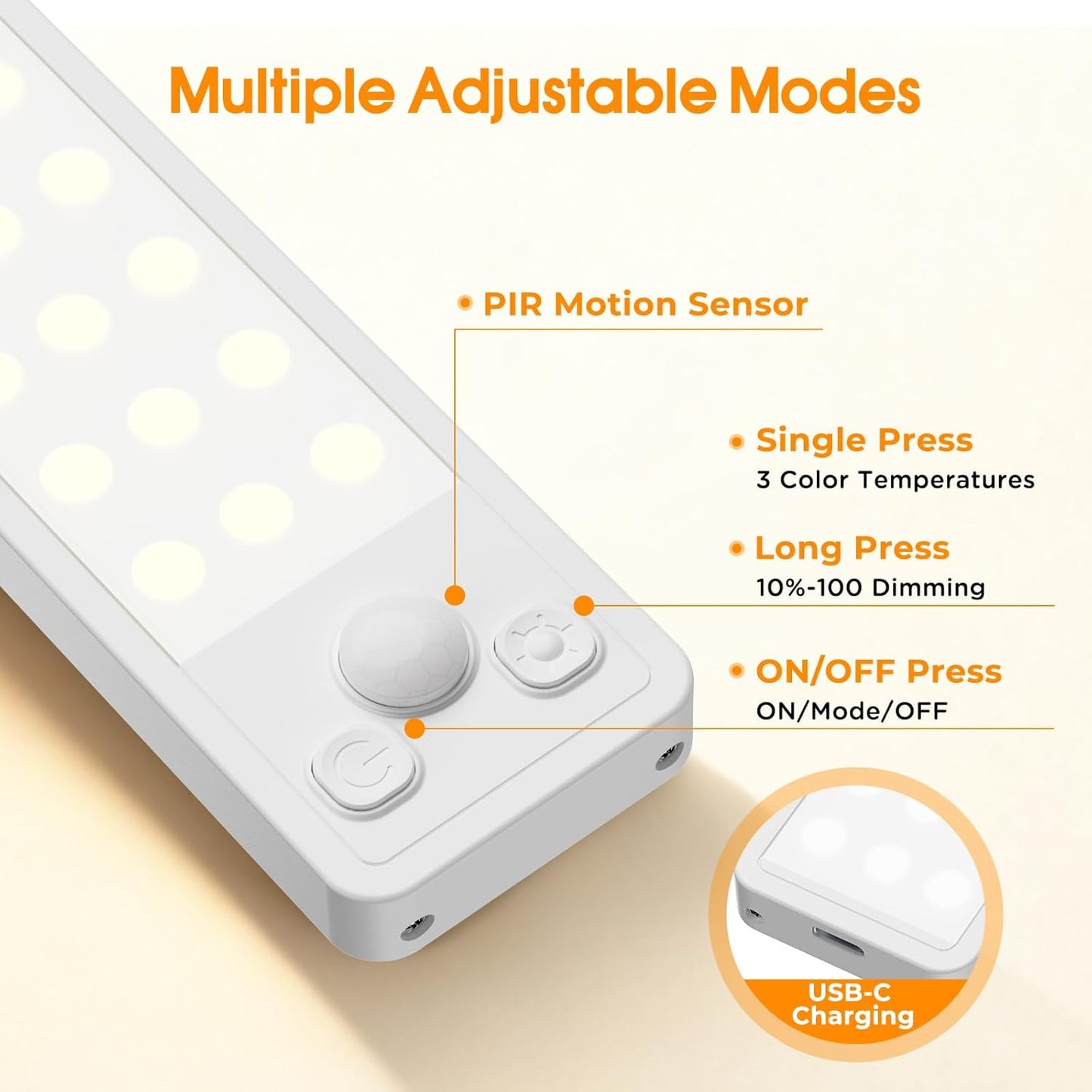 LuminBeam Wireless Task Light – Uncluttered Home Office and Desk Glow in Neutral Aluminum, No Outlet Required