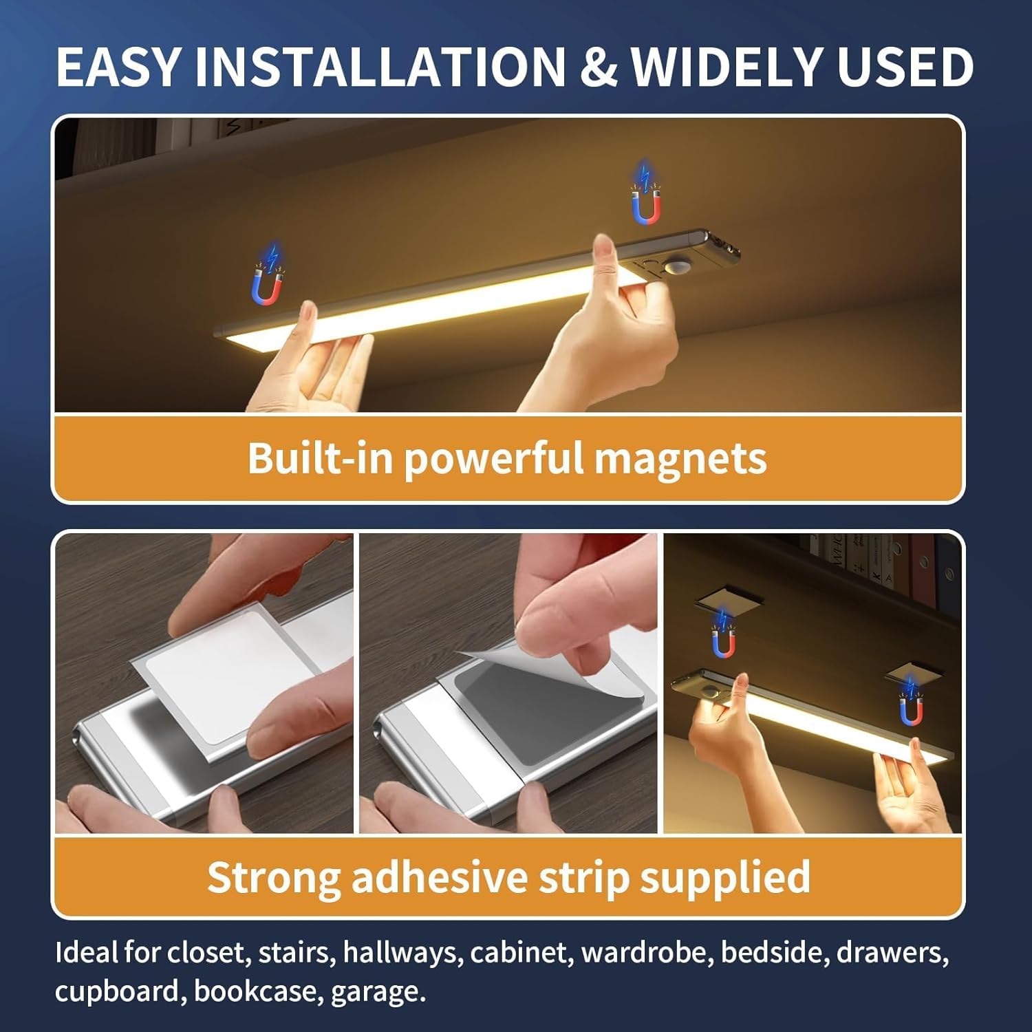 LuminEdge Under Counter Light – Designer Wireless Fixture for Stylish Kitchen Decor, 4 Pack Whole Home Set