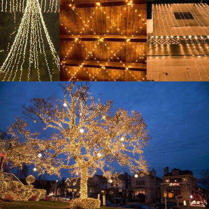 Luminex Solar Fairy Lights – Less Is More Home Accent, 144FT Uncluttered Copper Wire String Lights