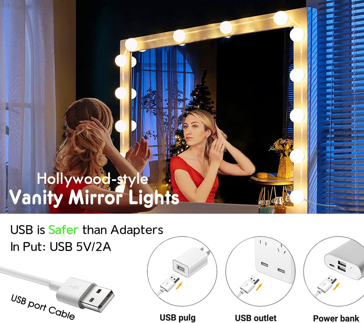 LuminGlow Dorm Safe LED Lights – Low Heat Dimmable Bulbs for Shared Bedrooms, No Wiring or Tools Needed