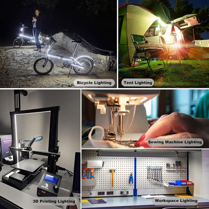 LuminGlow USB COB LED Tape – Creative Gift for PC Builders and 3D Printing Hobbyists, Plug-and-Play
