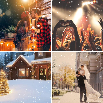 LuminScape Snow Light – One-Piece Projection Solution Replacing Tangled String Lights