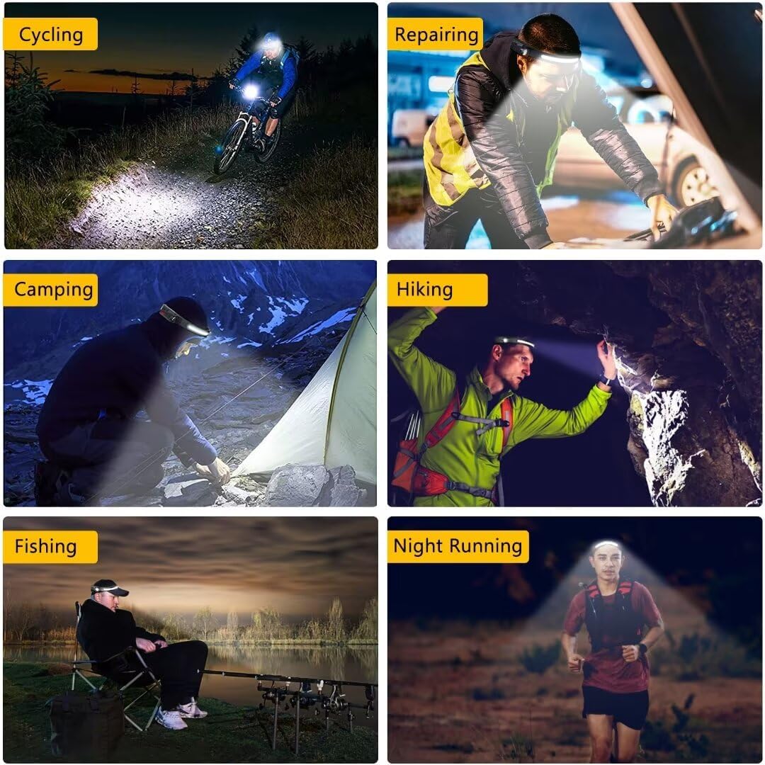 LuminWear Headlamp – Hands-Free LED Light for Mechanics, Plumbers and Home Repair Jobs