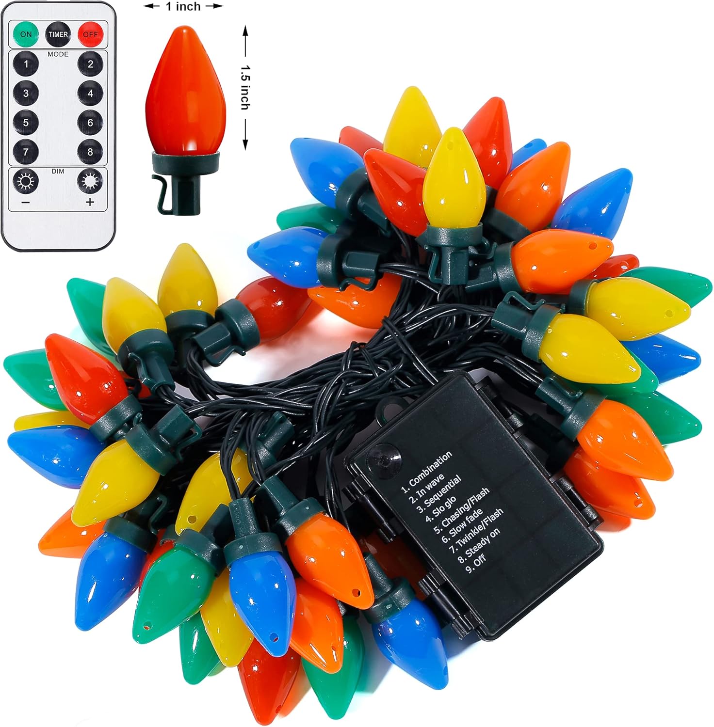 LumioGlow Battery Lights - No Flame No Smoke Holiday Lighting with 6hr Auto Shutoff