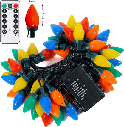 LumioGlow Battery Lights - No Flame No Smoke Holiday Lighting with 6hr Auto Shutoff