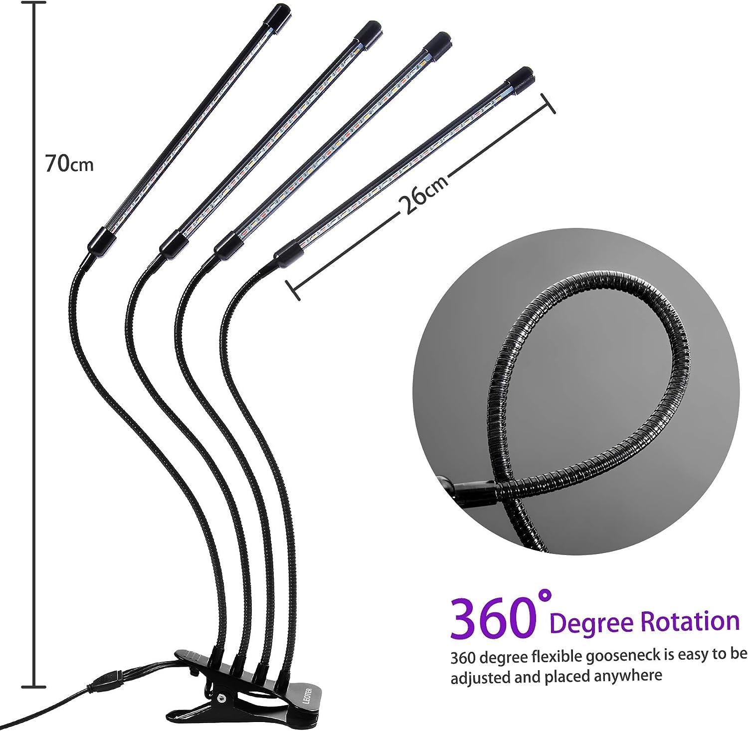 LUMIPRO LED Plant Lamp — Less-Is-More Indoor Garden Light for Intentional Small-Space Living and Neutral Palettes