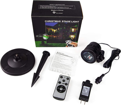 LumiVue AuroraStar Laser Projector – Smokeless, Fire-Free Christmas Decor for Cat Households & Elderly Users, Cool Operation