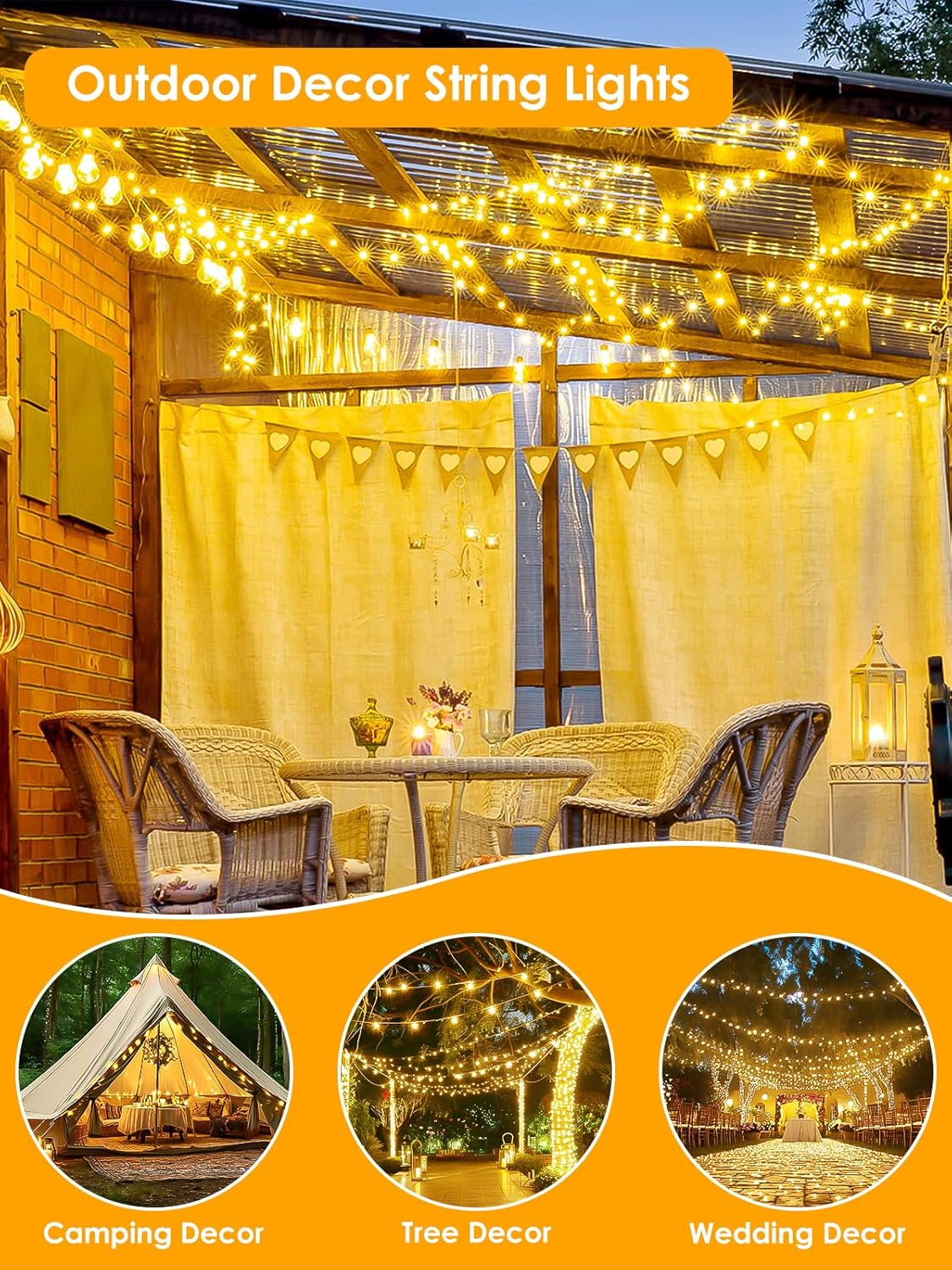 LumiWeave Twinkle Fairy Lights 8 Modes Plug in String Lights – Memory Timer Waterproof Copper Wire for Cozy Bedroom Living Room and Holiday Mantel Display