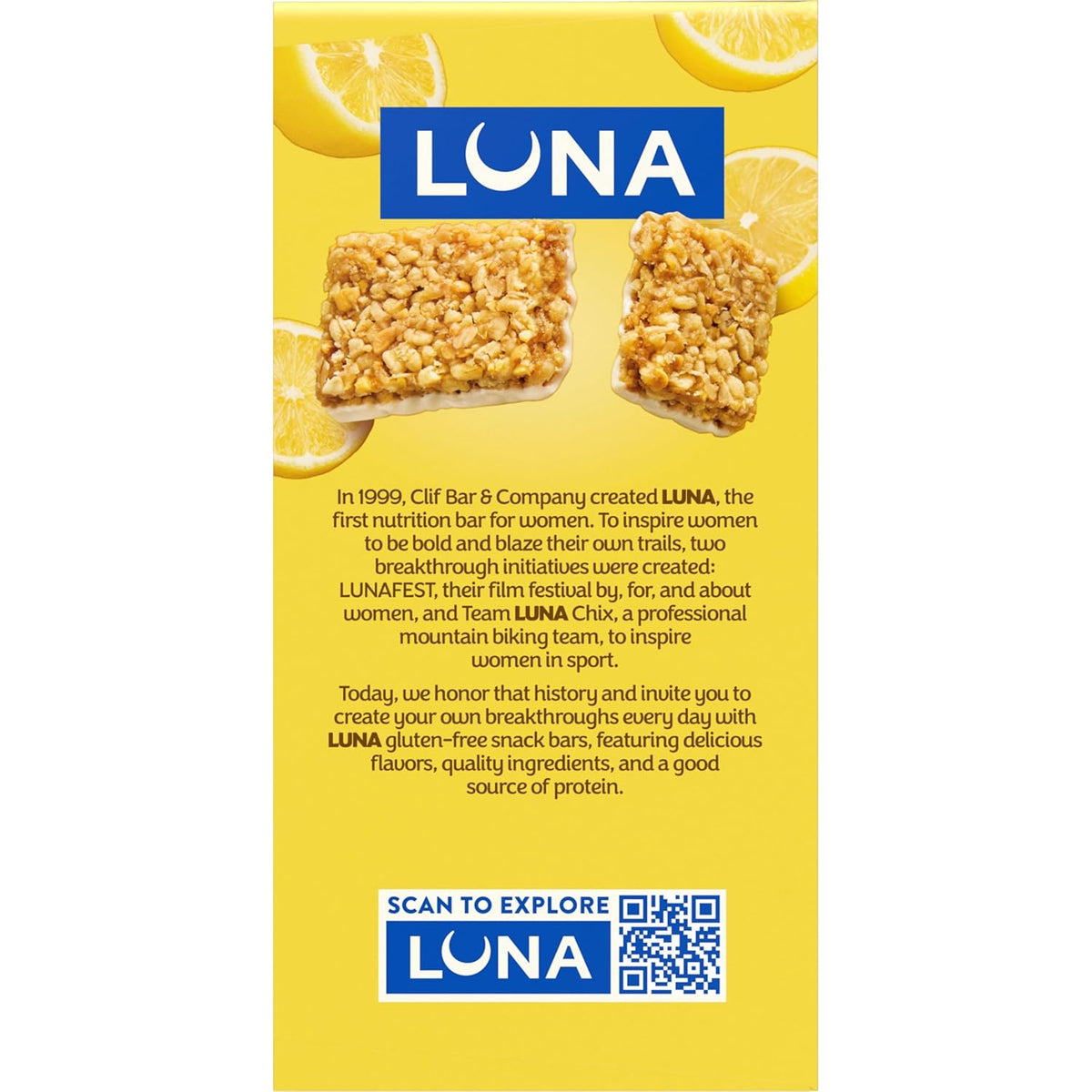LUNA Bar LemonZest Non-GMO Protein Bar – Commute Companion for Busy Professionals on the Move