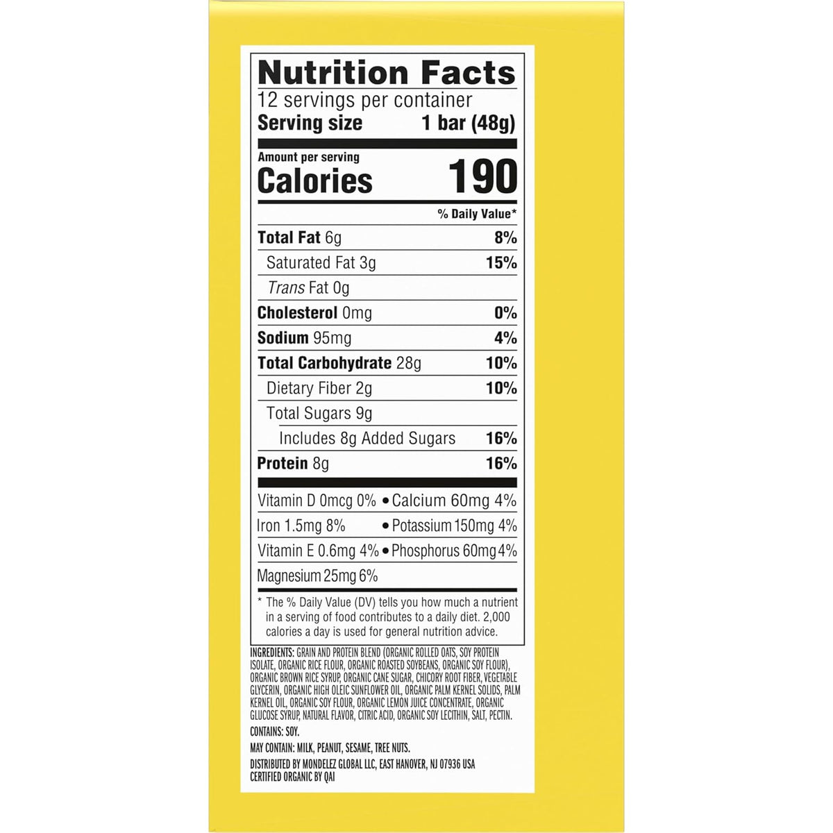 LUNA Bar LemonZest Non-GMO Protein Bar – Commute Companion for Busy Professionals on the Move