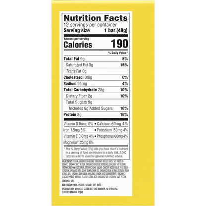 LUNA Bar LemonZest Non-GMO Protein Bar – Commute Companion for Busy Professionals on the Move