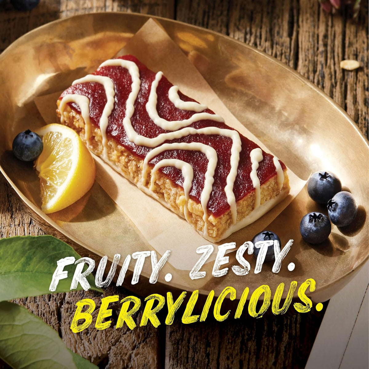 LUNA Bar Mash-Ups LemonZest + Blueberry – Wholesome Snack Bar for Yoga Studios, Wellness Retreats, and Calm Workdays