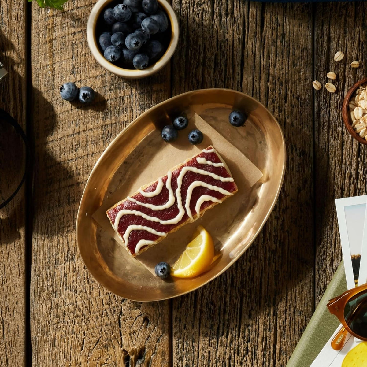 LUNA Bar Mash-Ups LemonZest + Blueberry – Wholesome Snack Bar for Yoga Studios, Wellness Retreats, and Calm Workdays
