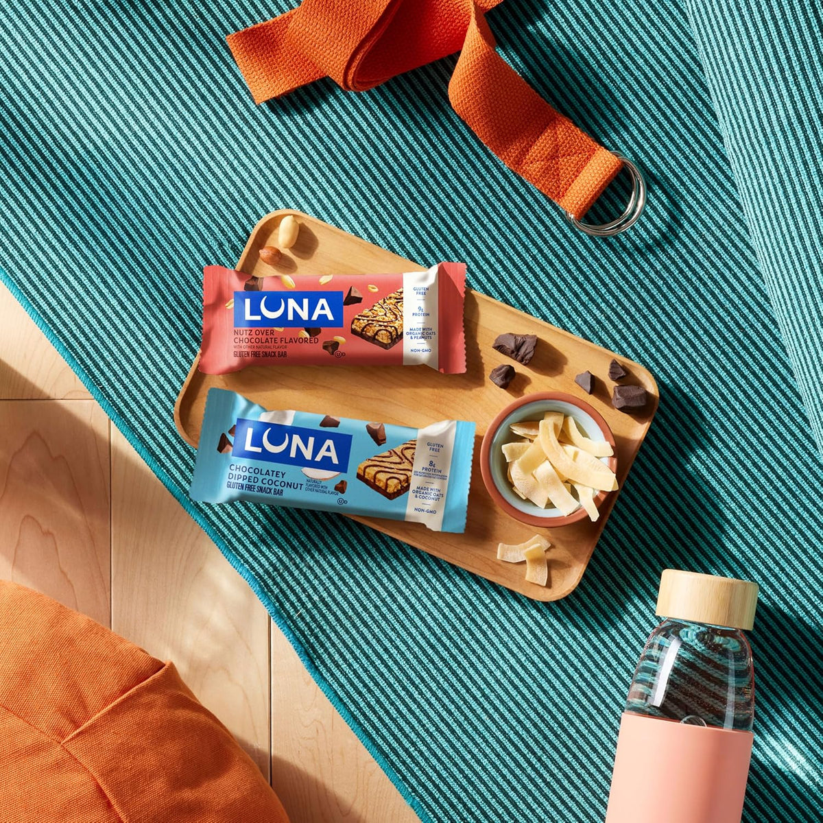 LUNA Bar Protein Snack - Allergy-Friendly Treat for Family Pantry, Plant-Based 12 Count