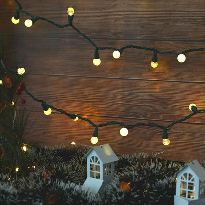LYCKLIG Globe String Lights – Camping and Backyard String Lights, 19Ft Glass Globe Plug-in for Open-Air Gatherings