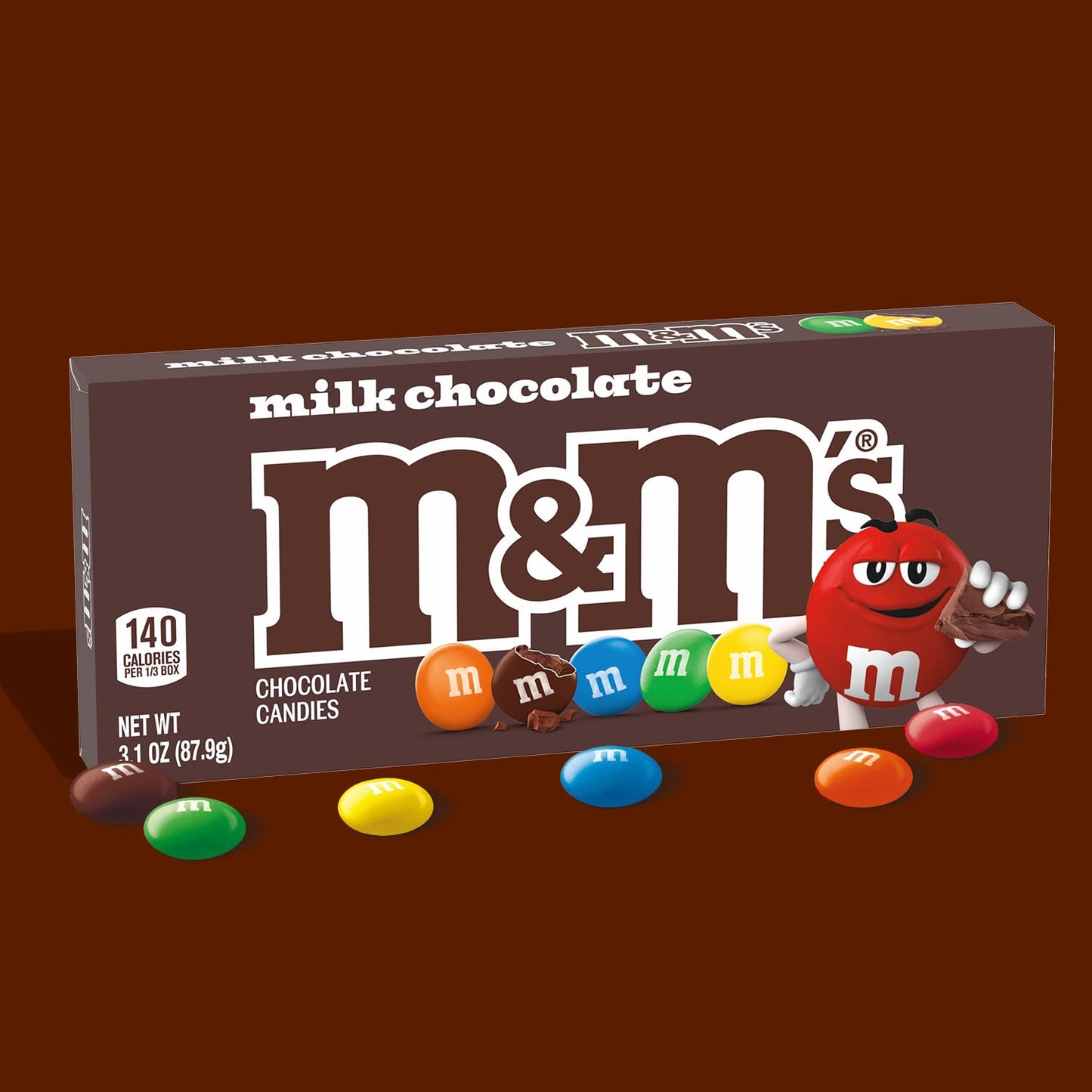 M&M'S Milk Chocolate Theater Box – Easter Basket Gift for Grandchild and Party Favor Idea, 12 Pack