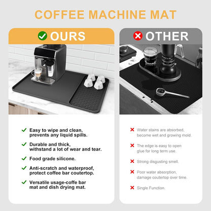 machine-washable care with wipe-or-rinse daily maintenance, available in black or gray