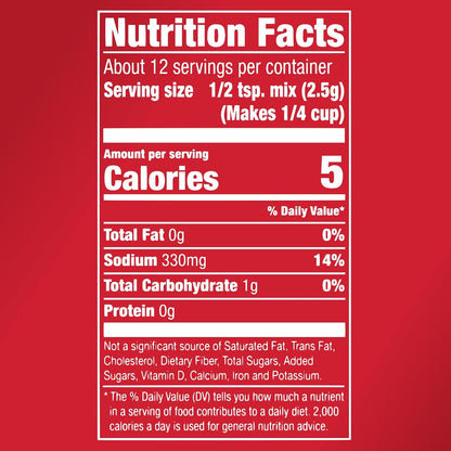 made with natural herbs and spices, with no msg and no artificial flavors or colors