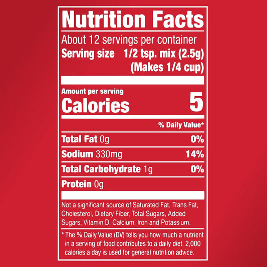 made with natural herbs and spices, with no msg and no artificial flavors or colors