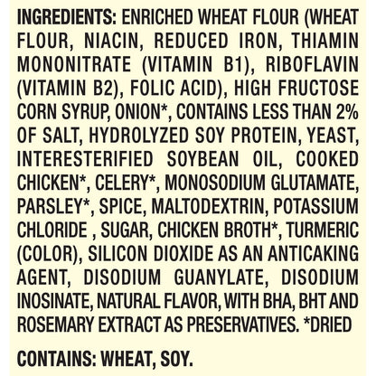 made with real chicken broth and herbs/spices for savory flavor