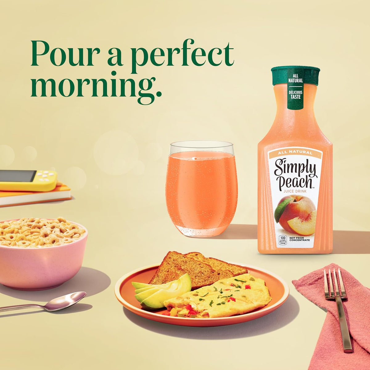 made with real peach juice and peach puree